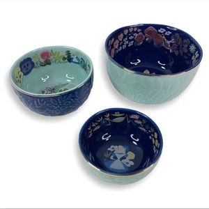 70th Anniversary Alice in Wonderland 3 piece bowl set by Mary Blair & Disney st